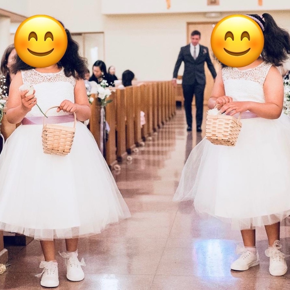 Girls size 12 flower girl dresses (2 available)